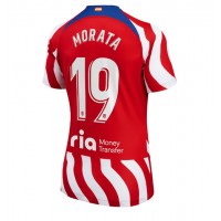 Fotbalové Dres Atletico Madrid Alvaro Morata #19 Dámské Domácí 2022-23 Krátký Rukáv
